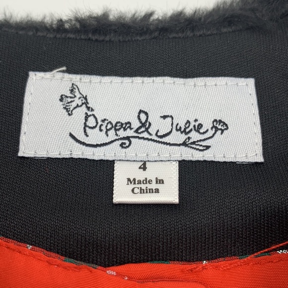 Pippa & Julie 2 Piece Red & Black Plaid Dress Set Size 4 - Picture 9 of 16